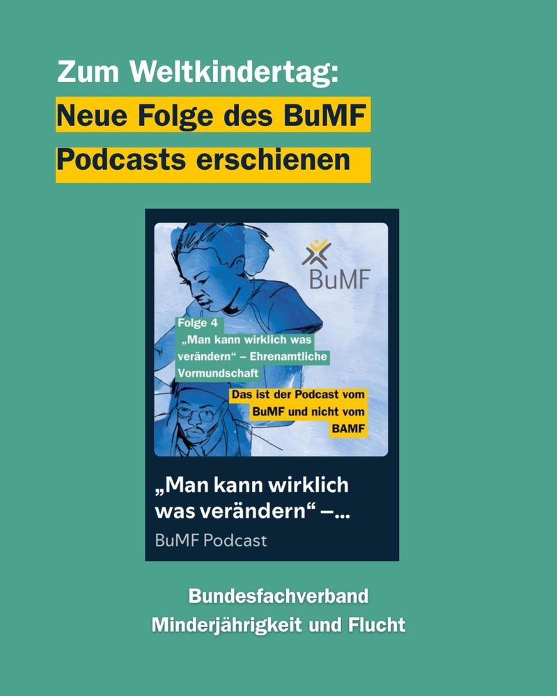 Zum Weltkindertag: Neue Folge des BuMF Podcasts erschienen. Man kann wirklich was verändern. Screenshot der Folge bei Spotify. 