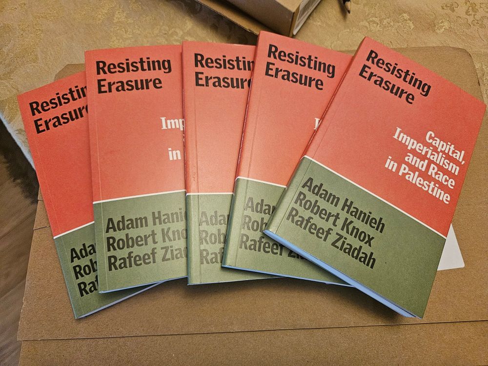 5 copies of the book Resisting Erasure: Capital, Imperialism and Race in Palestine.