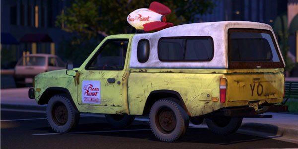 The infamous Pizza Planet truck