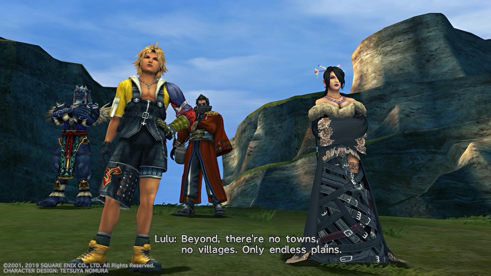 The gang enters the Calm Lands