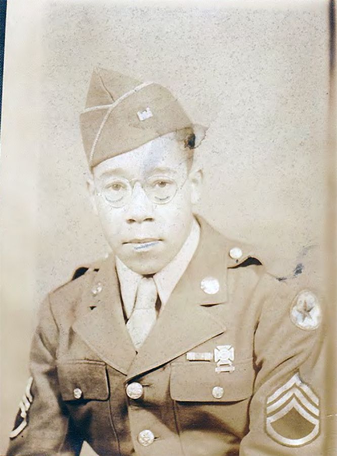 Pittsburgh WWII soldier in uniform.