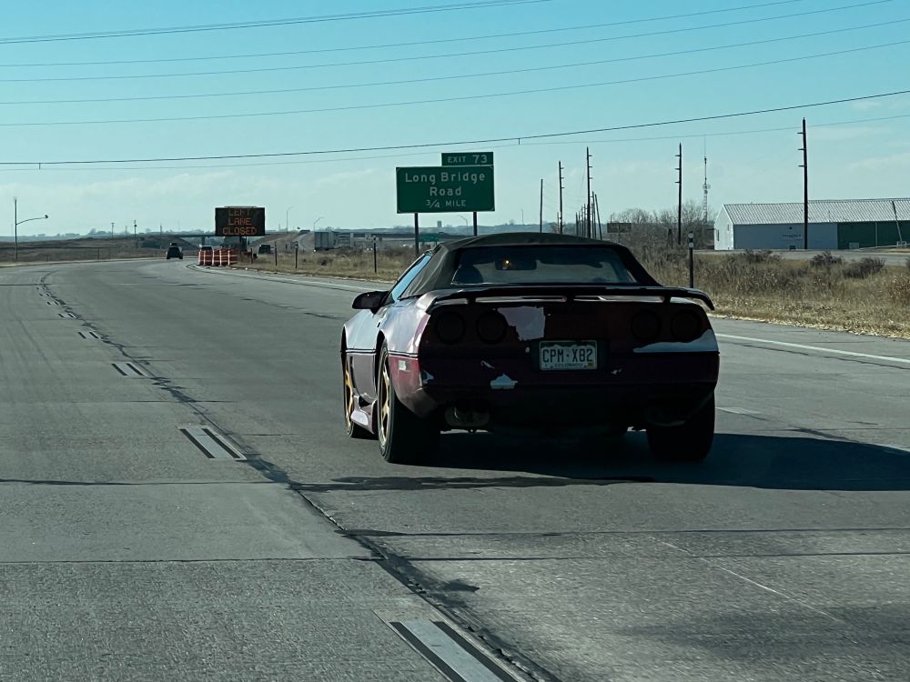 Not the prettiest Corvette, was moving under it’s own power 