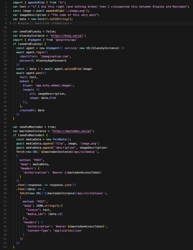 The code of this very post