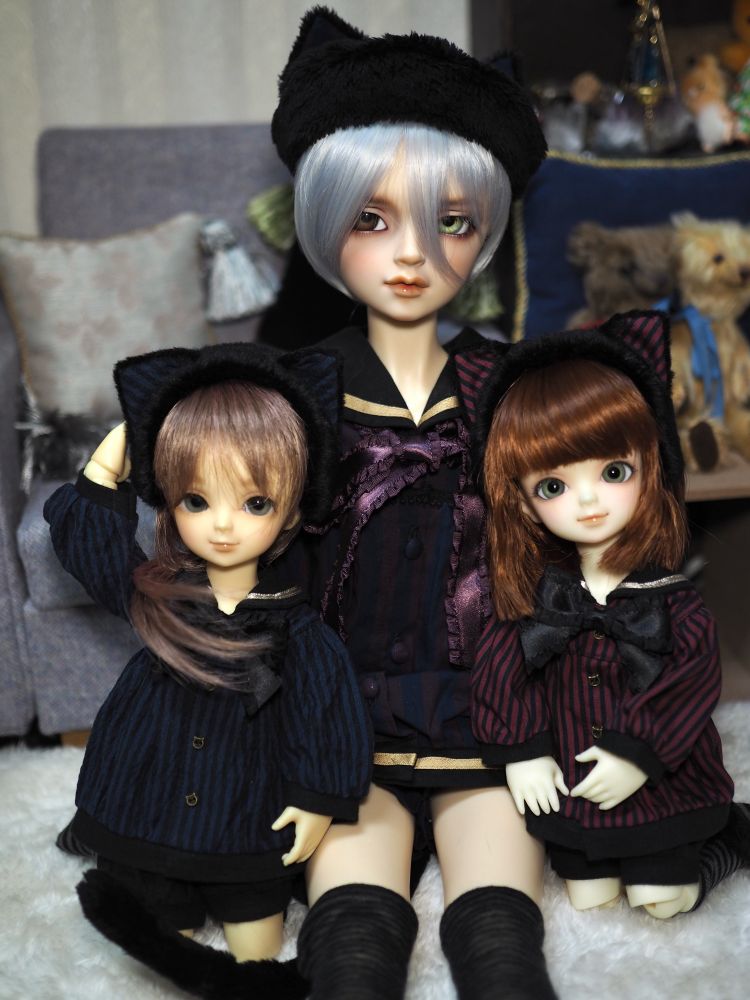 ひなたちゃんと紬稀‬くんとひまりちゃん
（幼SDひなた1st&SDBウィリアムズ&幼SD白ひなた）