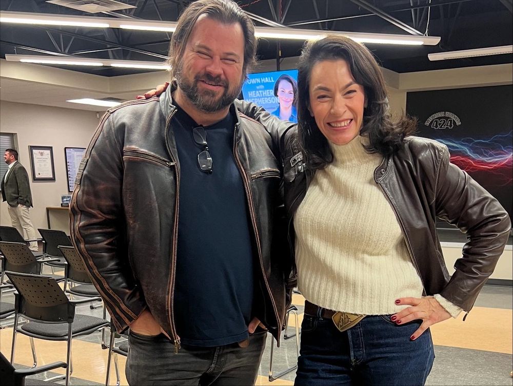 CUPW President James Ball and Heather 