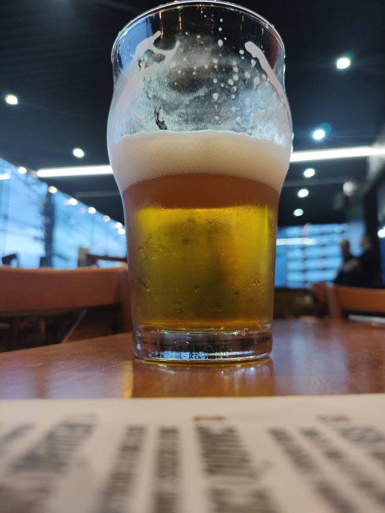 Copo de cerveja clara, estilo lager