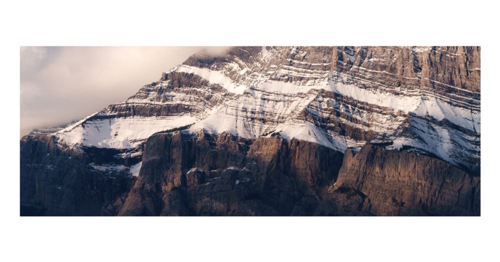 A sunlight mountain side