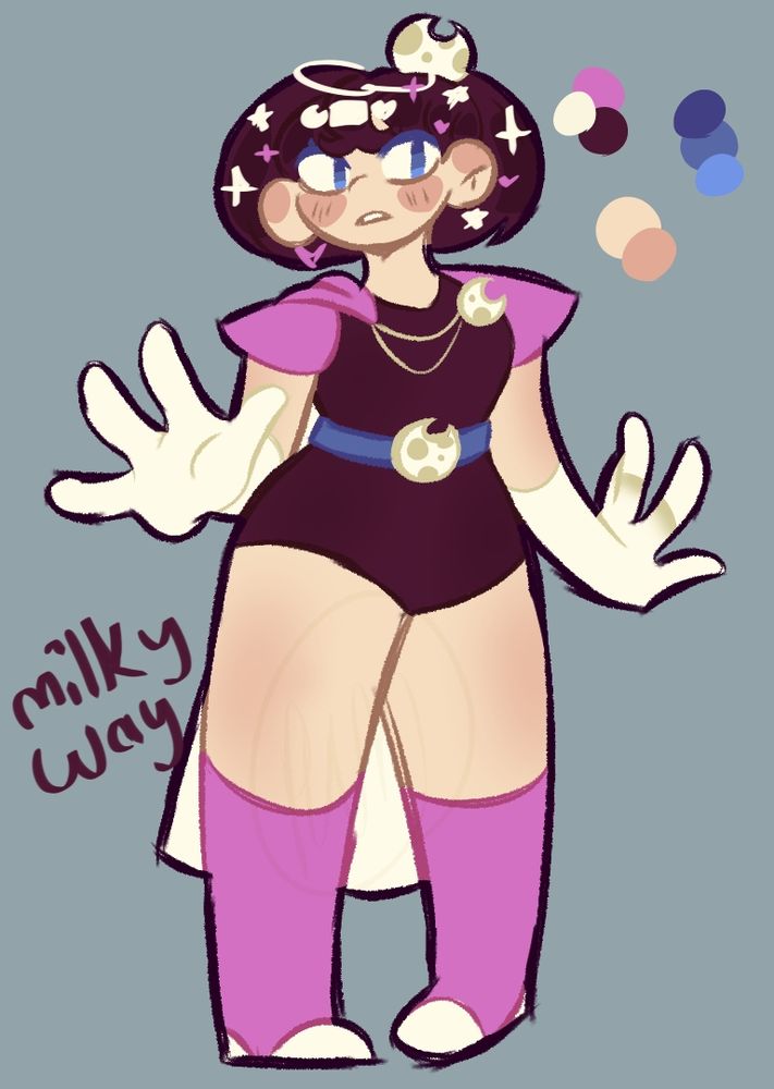 The great captain of Team Moonlanding, Milkyway. A no nonsense person at work and and hopeless romantic off work. Twin sister to Uranos.