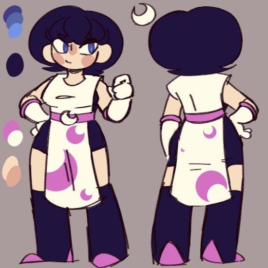 Milkyway's changes are her hair color (base color) and more white in the design 