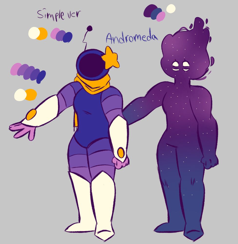 Another one of my Ocs 
Born from a comet they assimilated to fit on earth 
