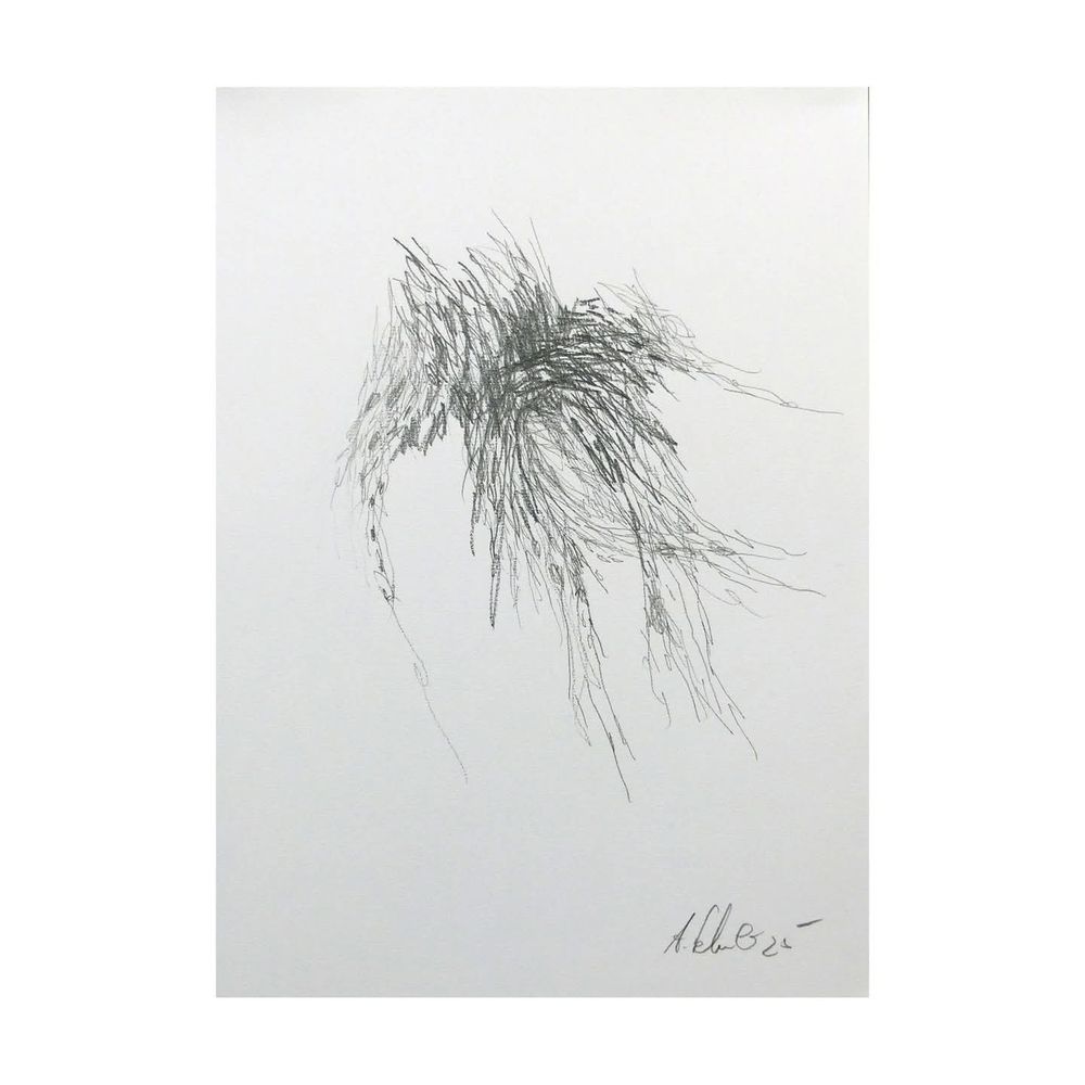 Bleistiftzeichnung, abstrakt 