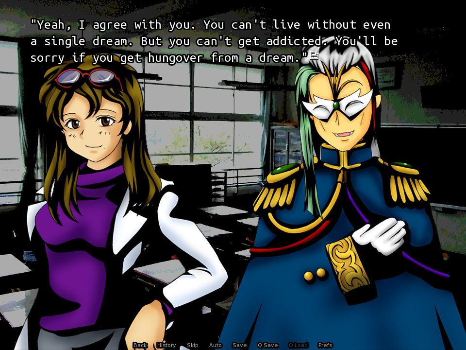 Nurse: "Yeah, I agree with you. You can't live without even a single dream. But you can't get addicted. You'll be sorry if you get hungover from a dream."