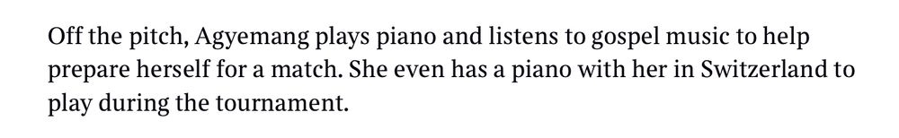 Sentence from a Times article referring to Michelle listening to gospel music.