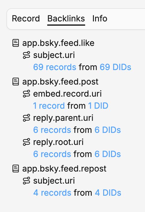 PDSls record backlinks