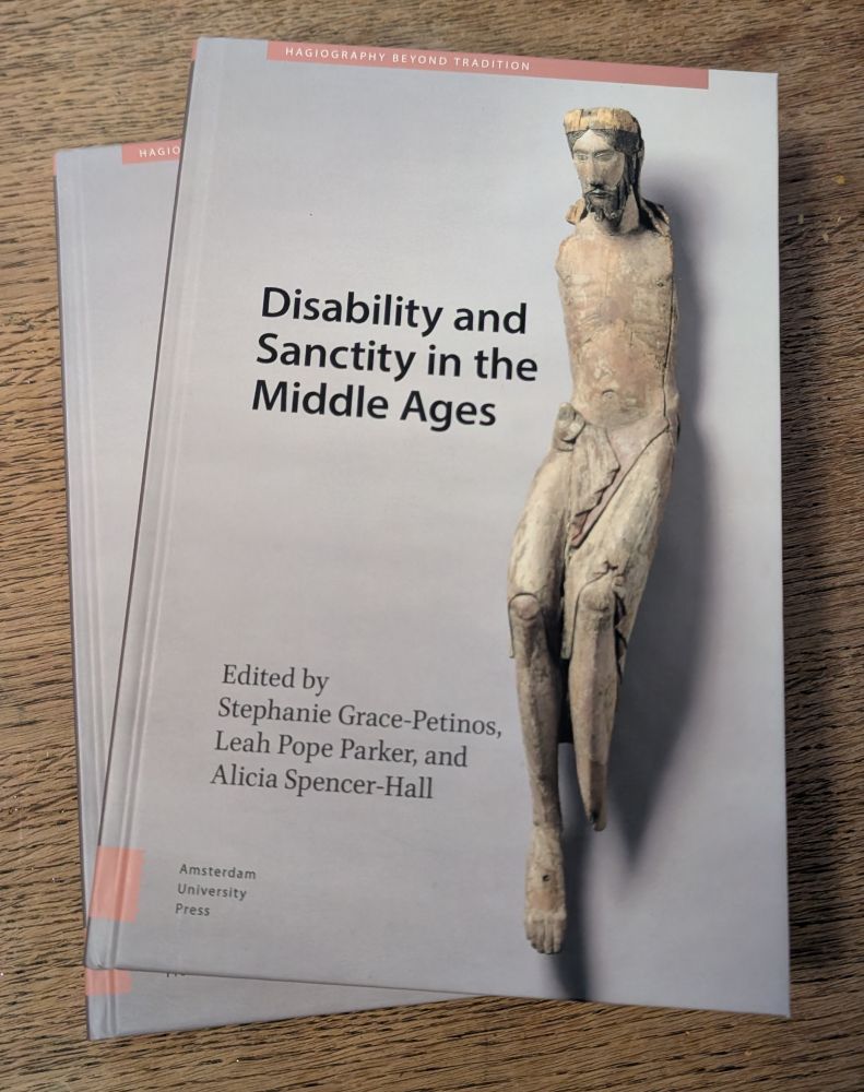 Two copies of the book Disability and Sanctity in the Middle Ages 