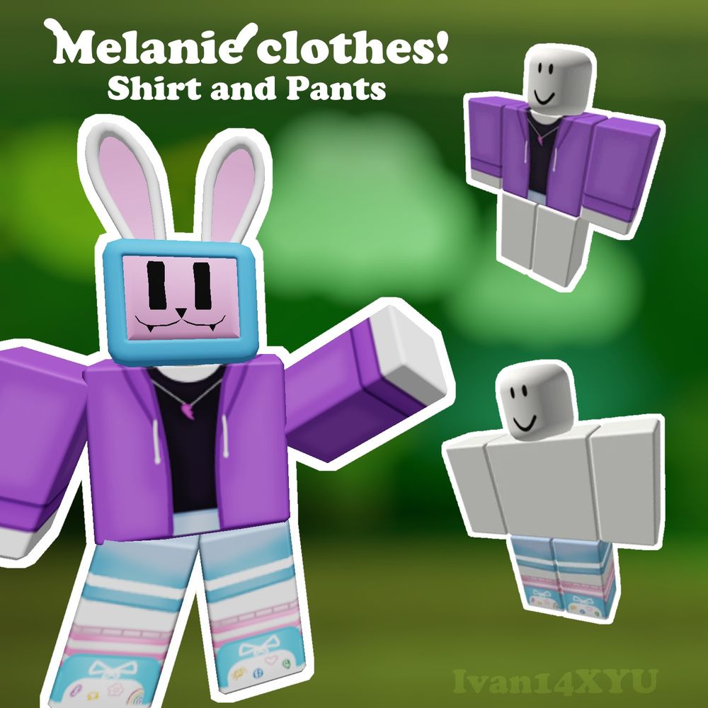 Render of Melanie showing both clothing items