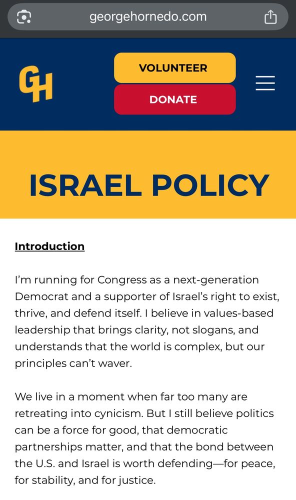Page from www.georgehornedo.com/israelpolicy