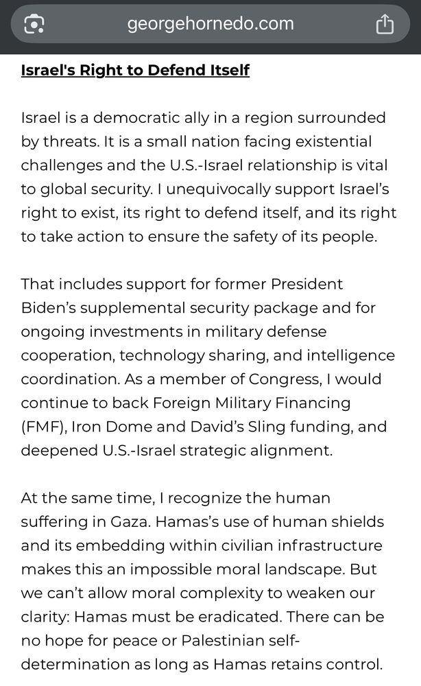 Page from www.georgehornedo.com/israelpolicy