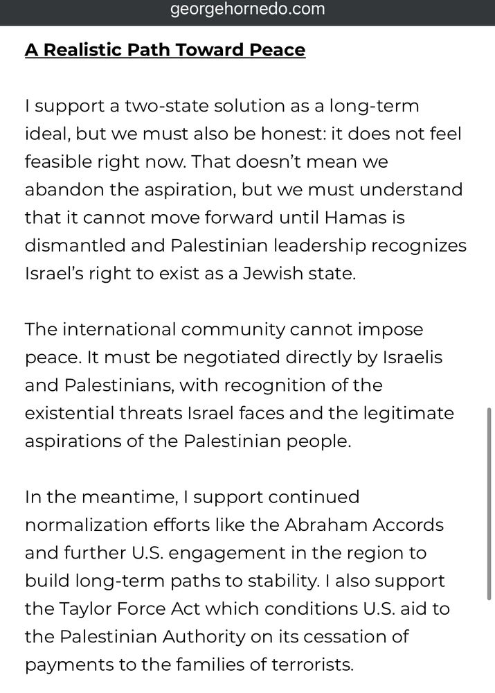 Page from www.georgehornedo.com/israelpolicy