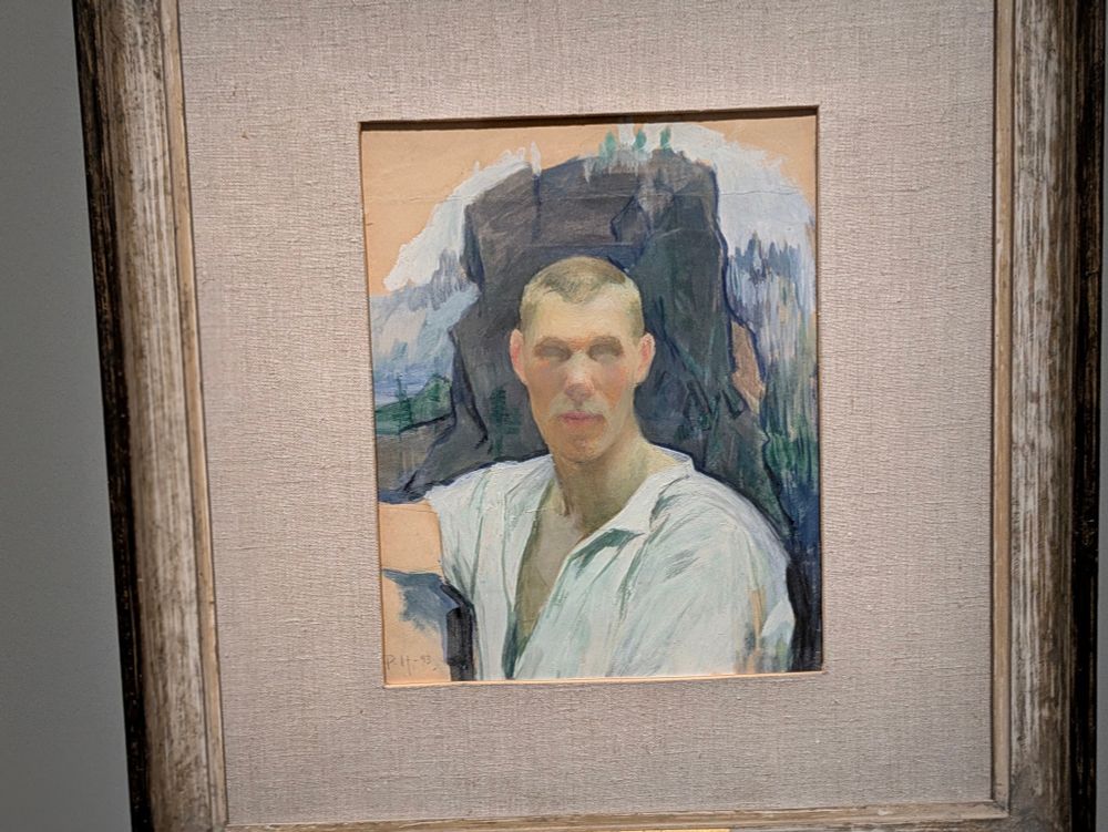 un portrait de l'artiste finlandais Pekka Halonen