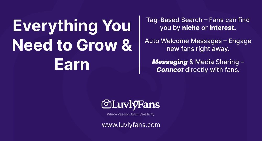 LuvlyFans. Creators, subscribers, fans, adult, content creators 