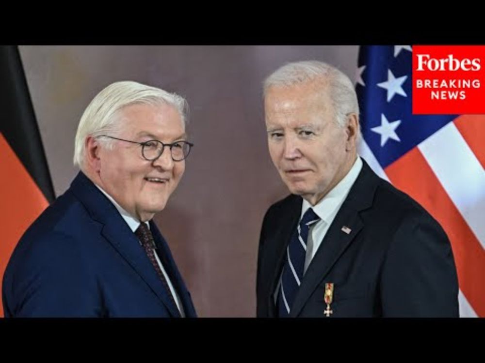 President Biden Is Given The Order Of The Merit Award At A Ceremony At Bellevue Palace In Germany