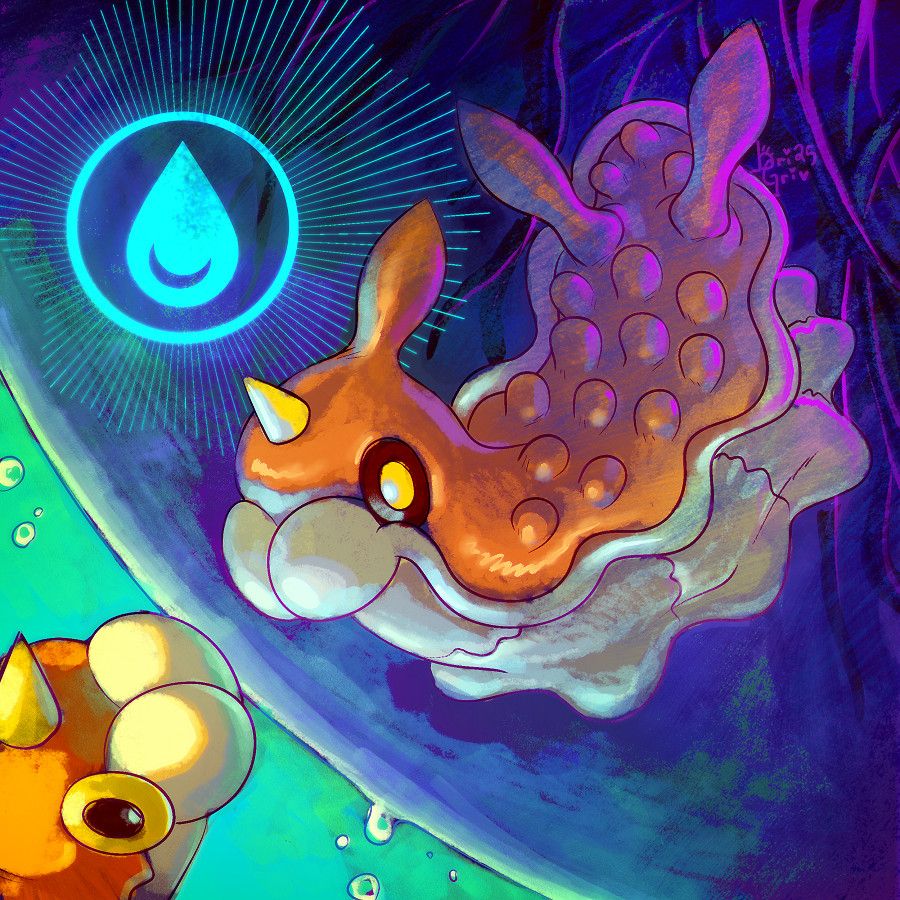 A sea-slug-looking water-type Wurmple!