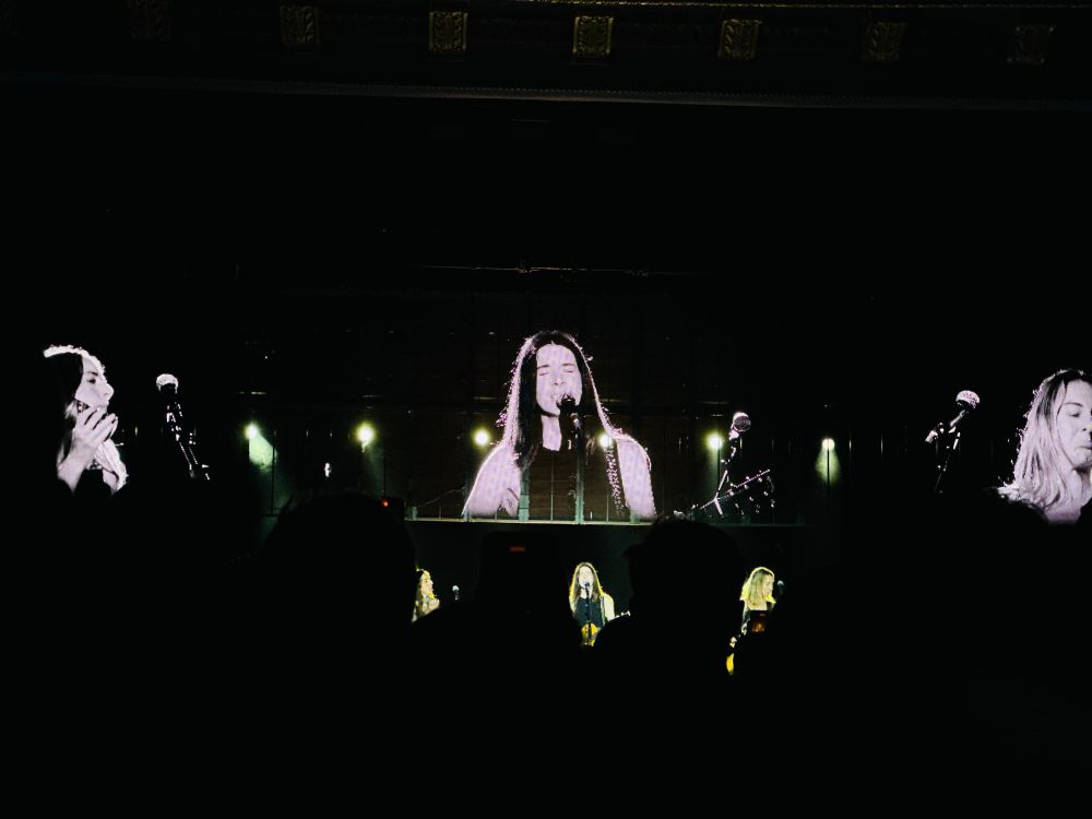 A picture of Haim at the Rave/Eagle Club in Milwaukee. 