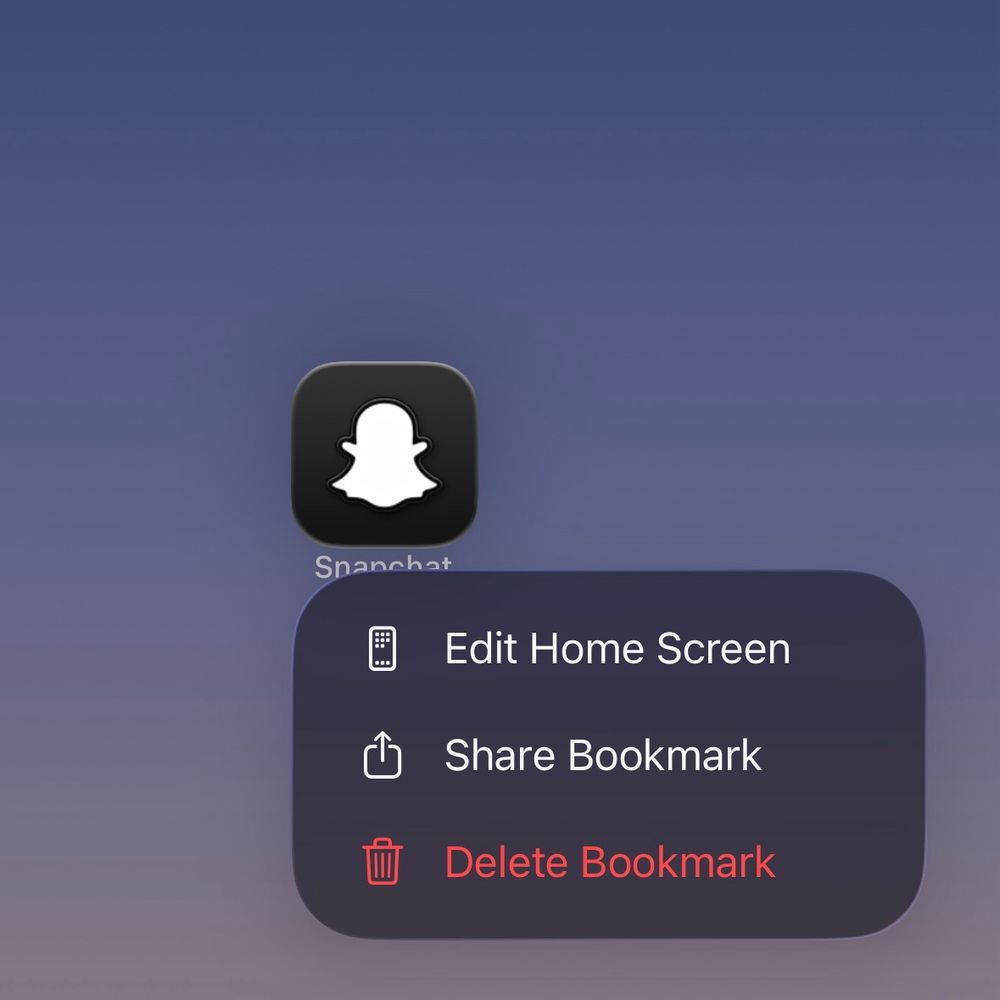 iOS 26 beta 3 bookmark dark mode