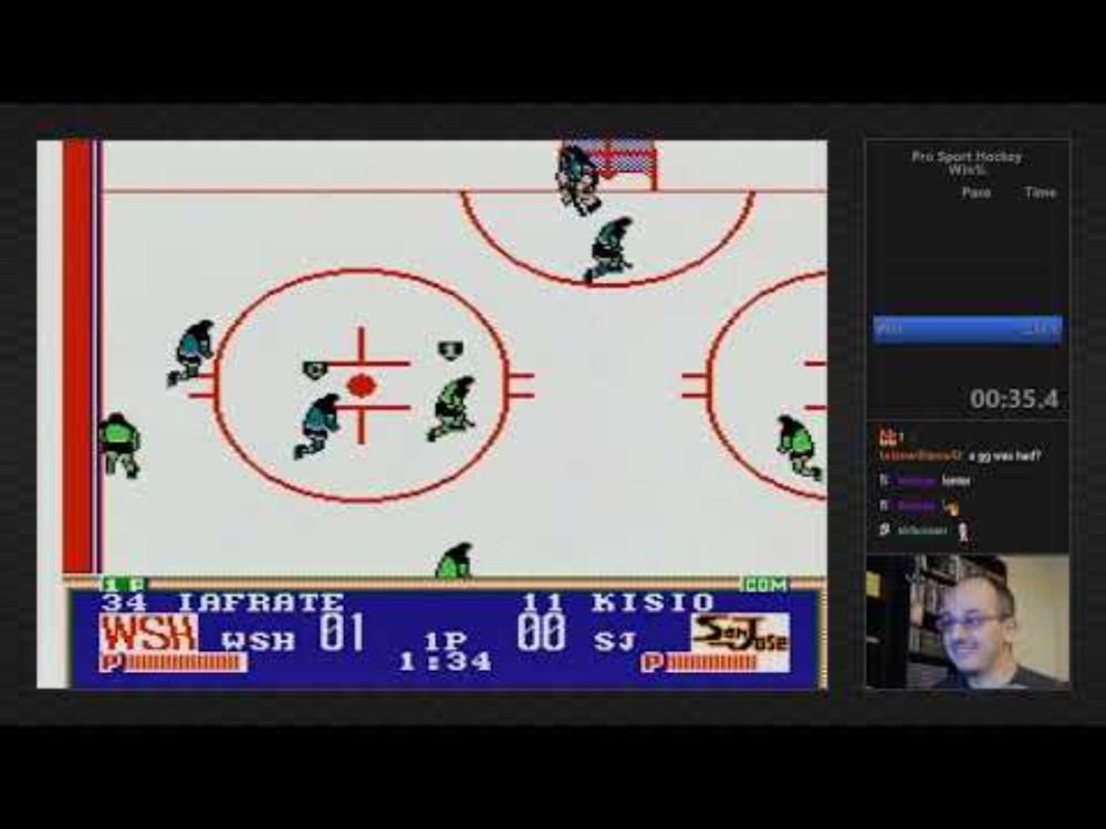 Pro Sport Hockey (NES) Exhibition in 02:13.83
