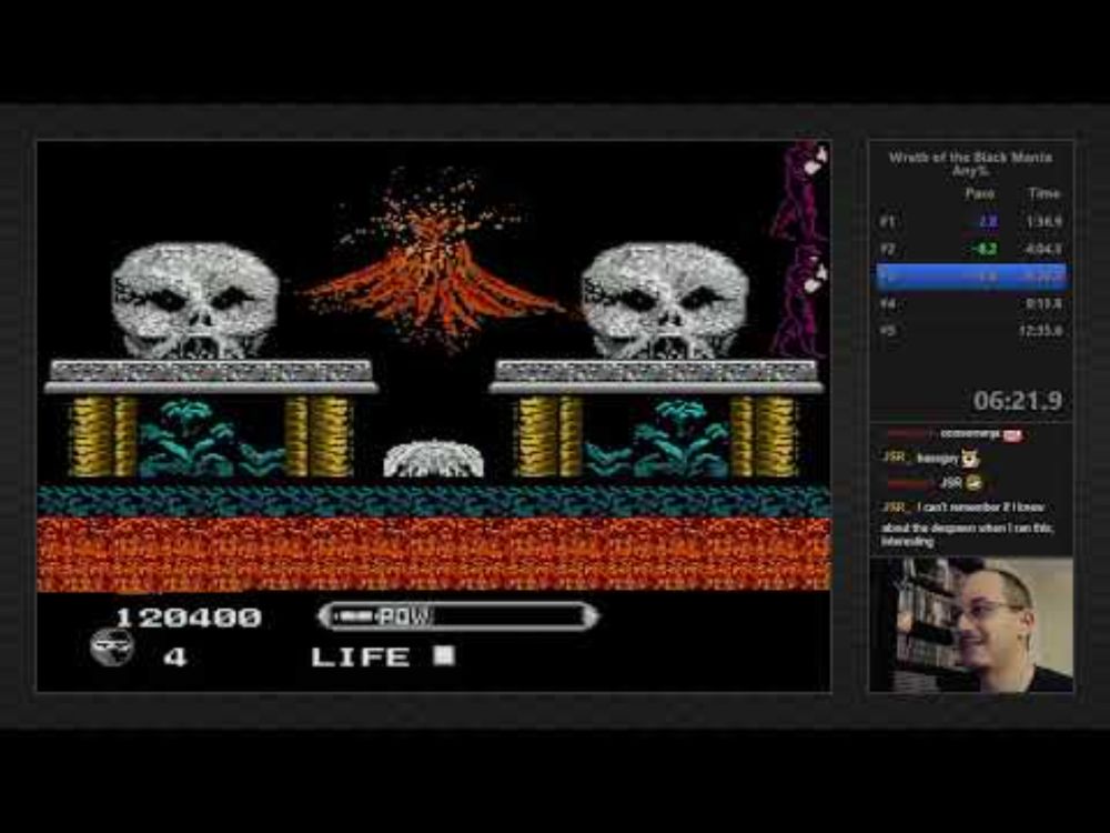 Wrath of the Black Manta (NES) Any% in 11:59.60