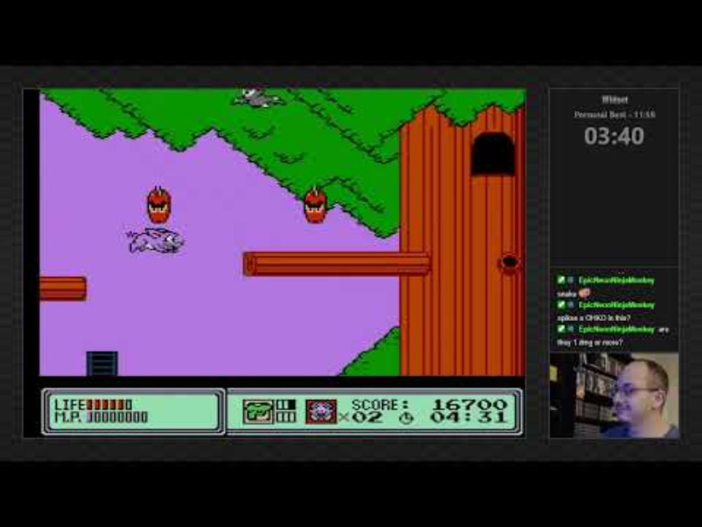 Widget (NES) Any% in 10:54.95