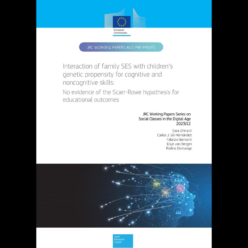 Interaction of family SES with children’s genetic propensity for cognitive and noncognitive skills...