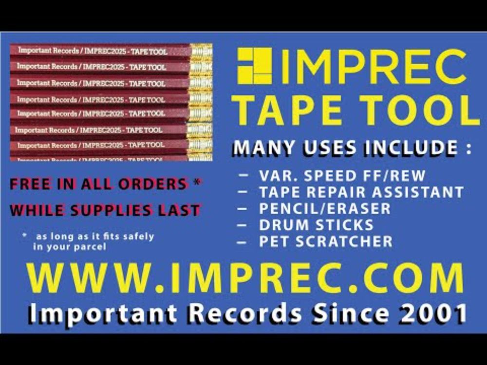 Introducing The Important Records Tape Tool Infomercial - Cassette Repair