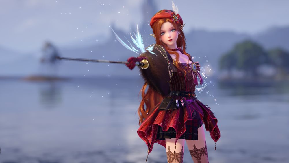 Infinity Nikki screenshot of Nikki dressed up as my D&D character Alexa.