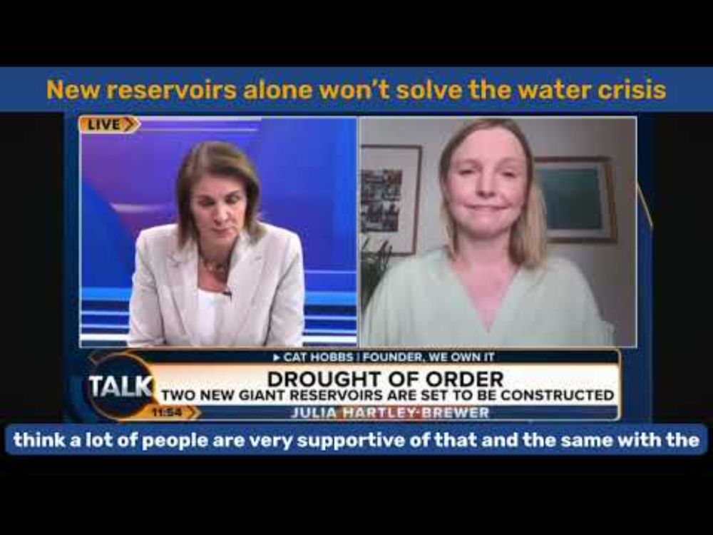 "Rather persuasive!" Julia Hartley-Brewer on our arguments for public ownership of water