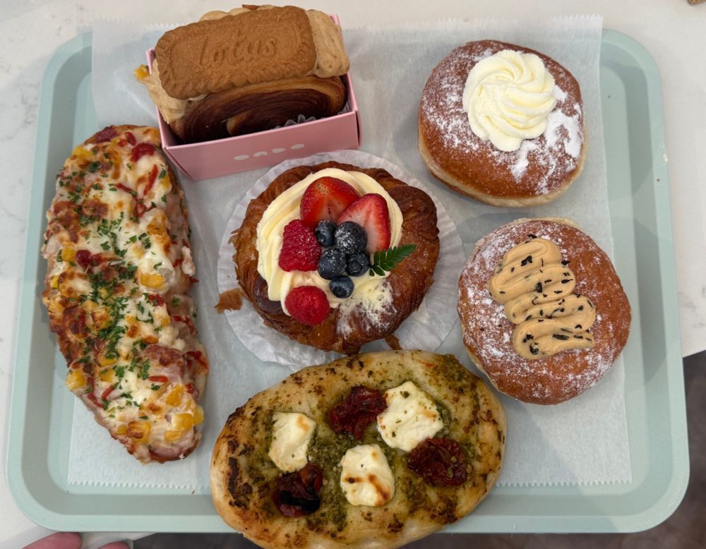 Assorted sweet and savory pastries from Ondo in Ann Arbor, Michigan. Decadent and delicious.