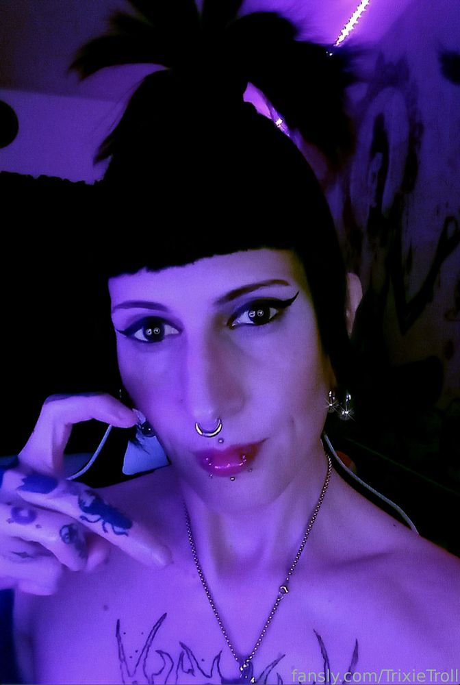 The beautiful Trixie in violet. 