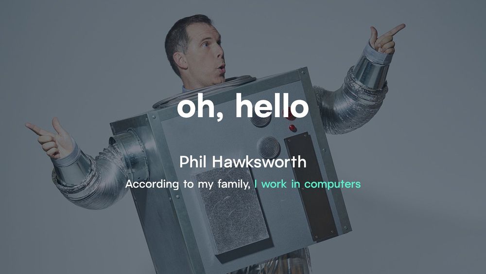 The Hawk, pretending to be a human pretending to be a robot 