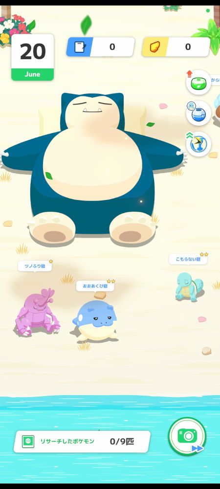 虫と亀両方光ってる