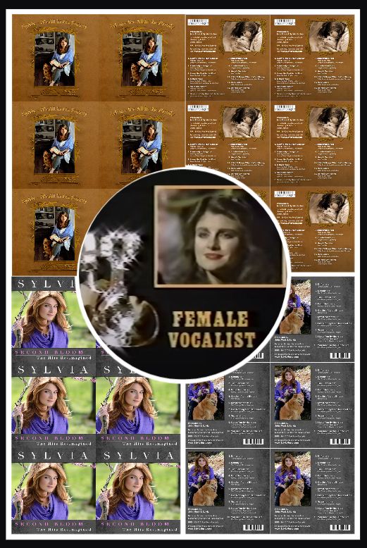 A collage of Sylvia's 2016 album "It's All in the Family"; it was her first release in nearly 15 years. Plus, her album "Second Bloom ~ The Hits Re-imagined" from 2018.