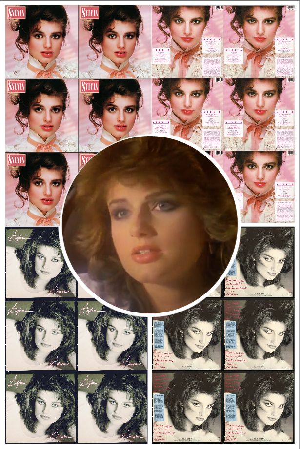 A collage of Sylvia's albums, "Snapshot" and "Surprise".