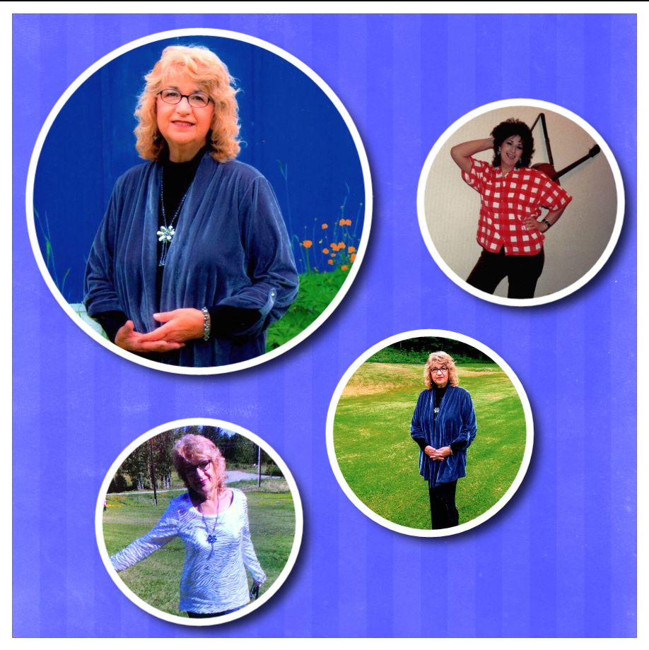 A 4-photo collage of my mom, Patricia.
