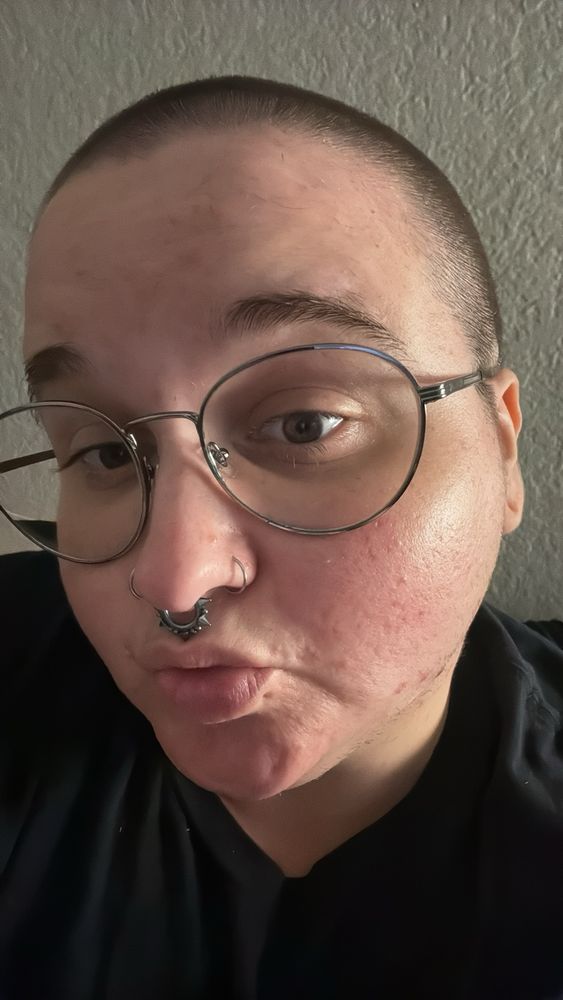 freshly shaven bald gay 