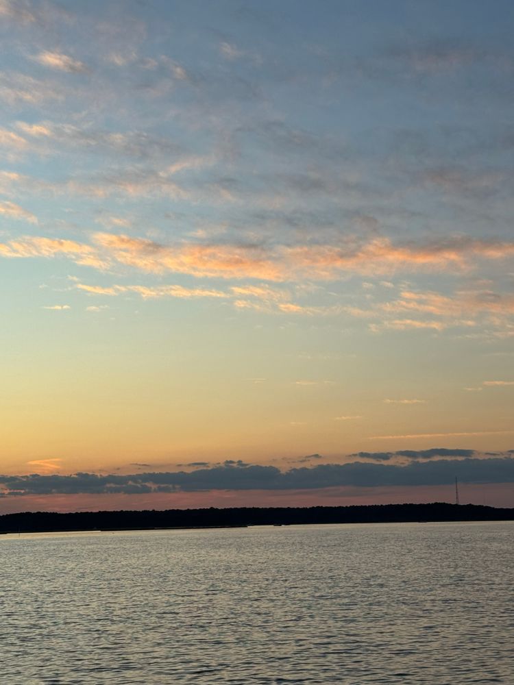 Sunset over water 