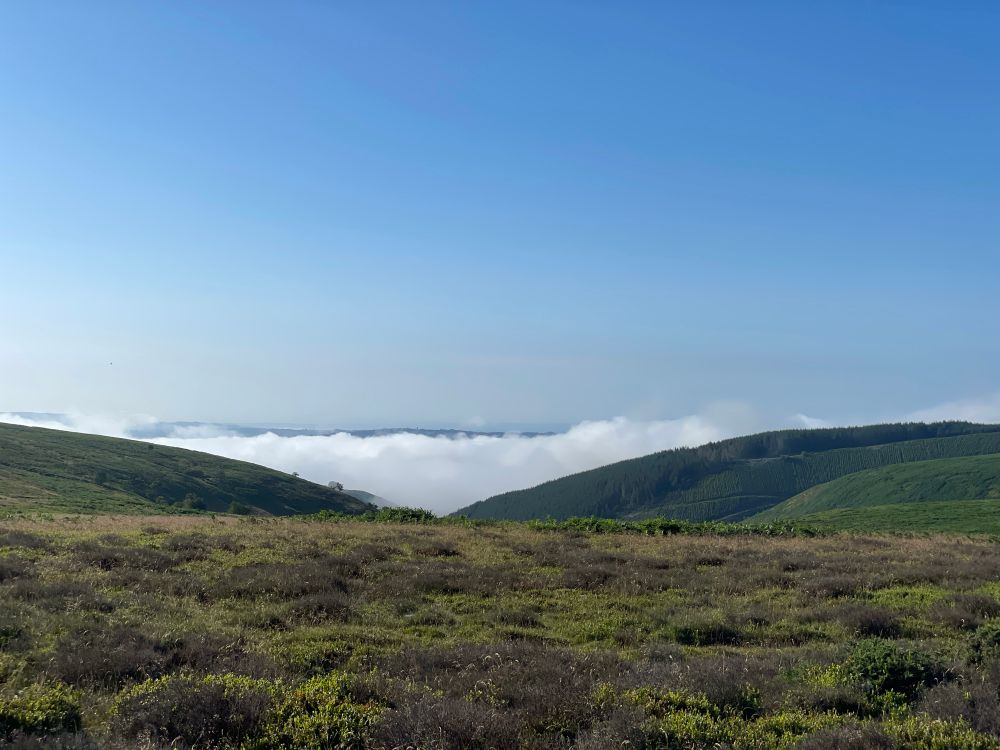 Early morning temperature inversion.