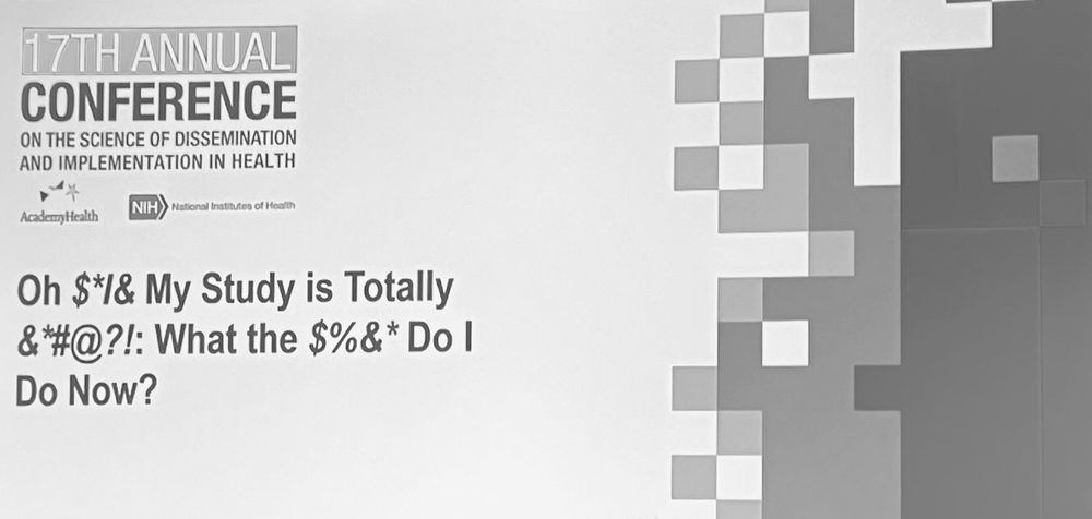 Screenshot of a PPT slide. “Oh $@/* My Study is Totally &%#’ What the &$:@ Do I Do Now?