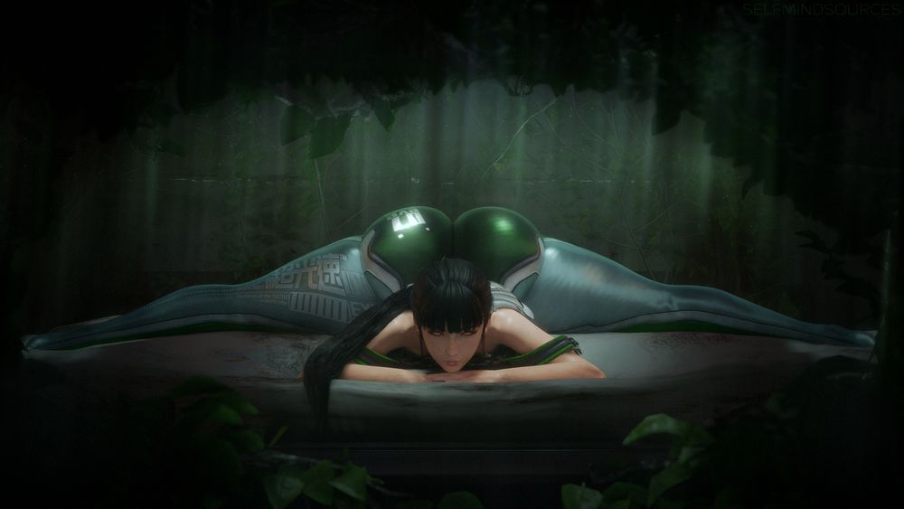 EVE from Stellar Blade in a cool and flexible pose