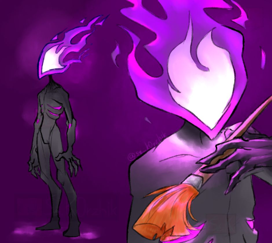 fire-head avatar, bd present