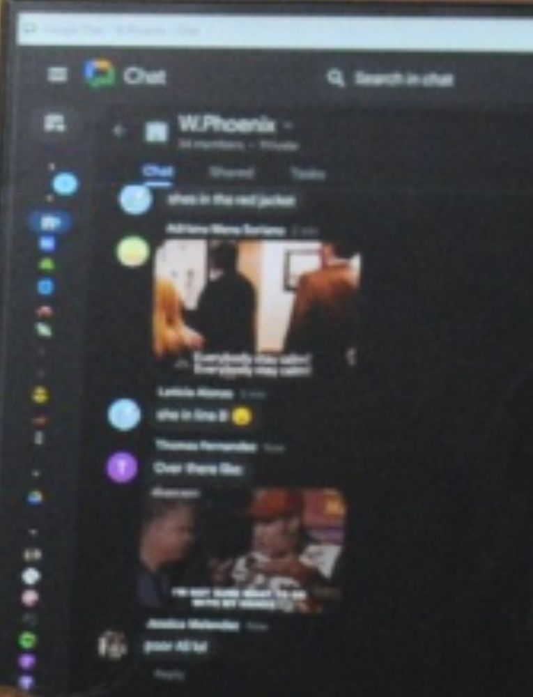 Close up of a computer screen.